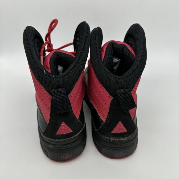 Nike ACG Woodside 2 High boy's Kids Red & Black Boots 524872-601 SIZE 4.5Y - Picture 2 of 8